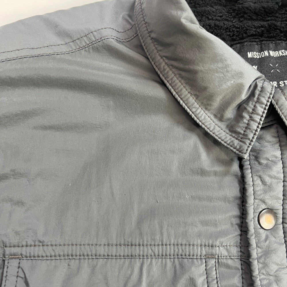 Taylor Stitch x Mission Workshop Albion Jacket Grey Insulated Fleece XL *Read - Picture 13 of 16